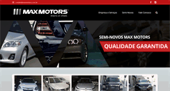 Desktop Screenshot of maxmotors.com.br